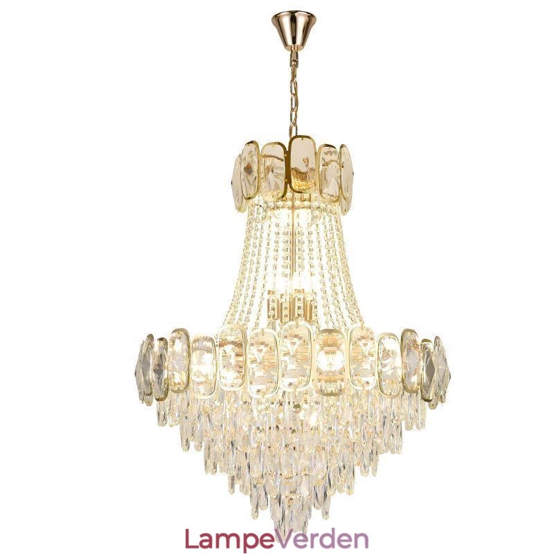 Moderne Crystal Pendel Light Rund Loftsbelysningsarmatur