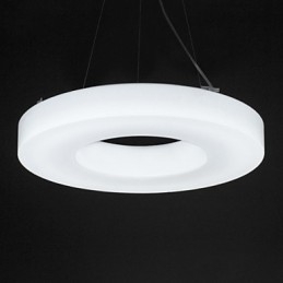 Top energibesparende akryl lysekrone lys projektbelysning moderne rund pendel