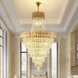 Konisk Crystal Pendel Light Elegant Hanging Light