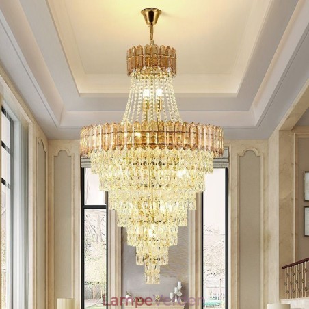 Konisk Crystal Pendel Light Elegant Hanging Light Konisk Crystal Pendel Light Elegant Hanging Light