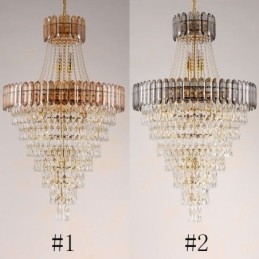 Konisk Crystal Pendel Light Elegant Hanging Light