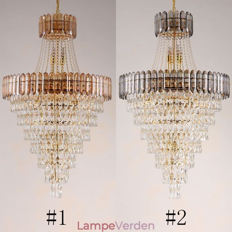 Konisk Crystal Pendel Light Elegant Hanging Light