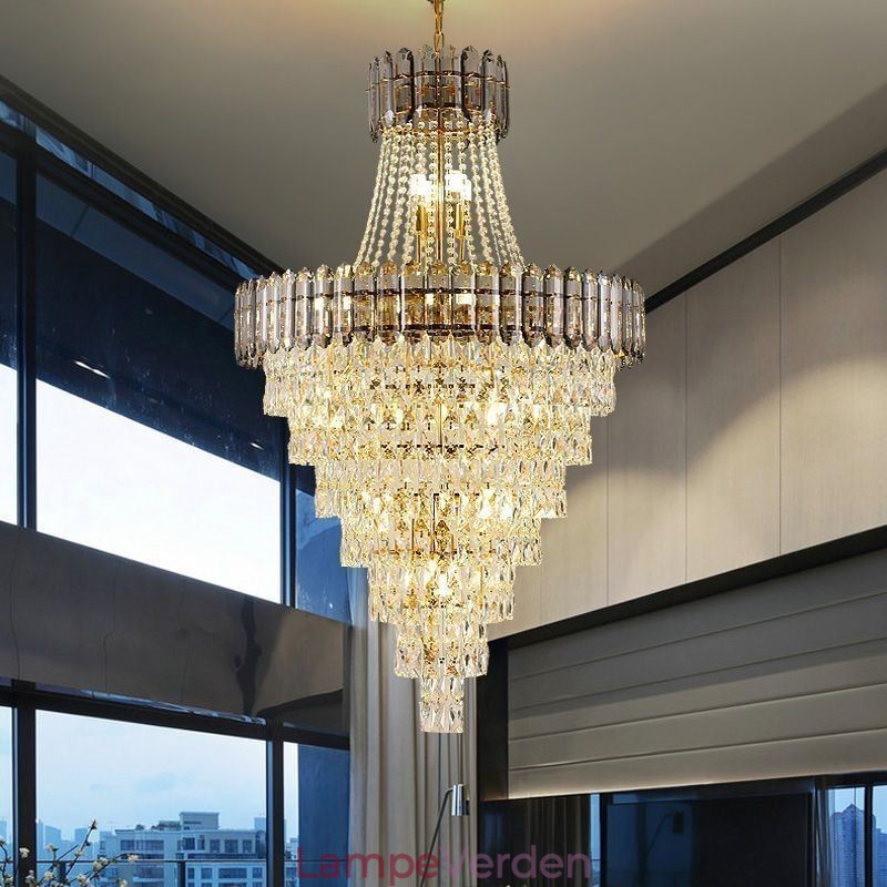 Konisk Crystal Pendel Light Elegant Hanging Light
