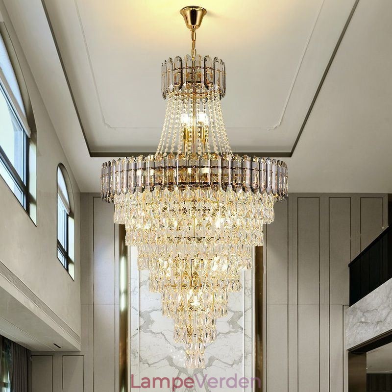 Konisk Crystal Pendel Light Elegant Hanging Light