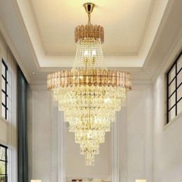 Konisk Crystal Pendel Light Elegant Hanging Light