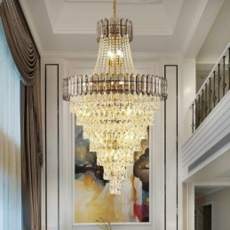 Konisk Crystal Pendel Light Elegant Hanging Light