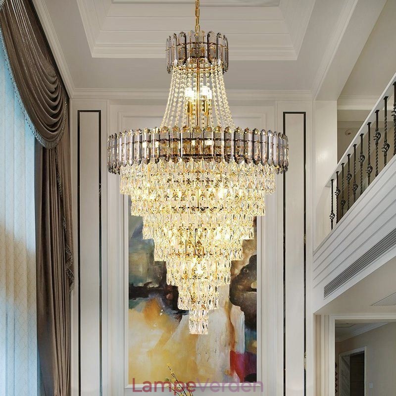 Konisk Crystal Pendel Light Elegant Hanging Light