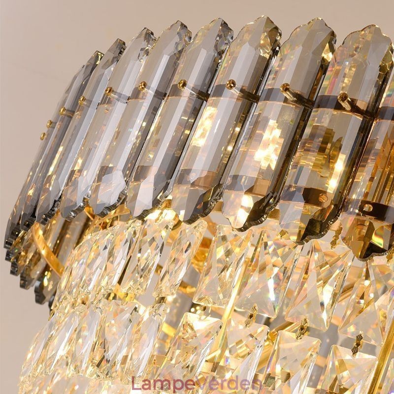 Konisk Crystal Pendel Light Elegant Hanging Light
