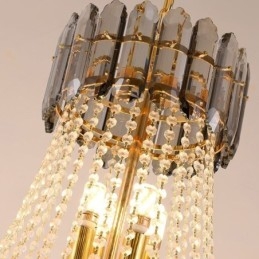 Konisk Crystal Pendel Light Elegant Hanging Light