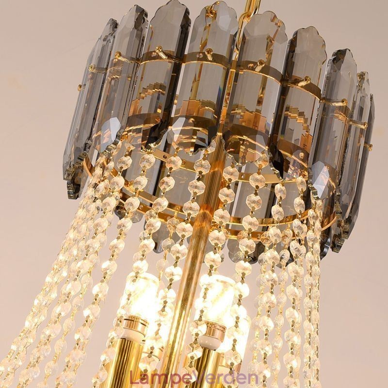 Konisk Crystal Pendel Light Elegant Hanging Light