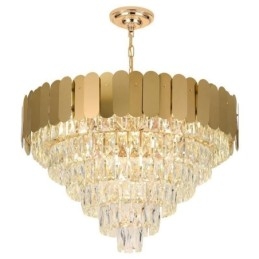 Moderne Elegant Krystal Pendel Konisk Loftslampe