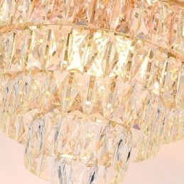 Moderne Elegant Krystal Pendel Konisk Loftslampe