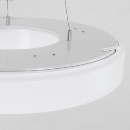 Top energibesparende akryl lysekrone lys projektbelysning moderne rund pendel