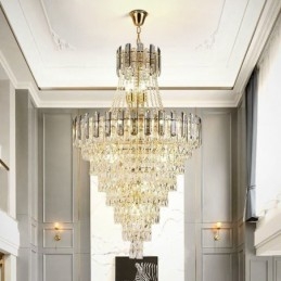 Moderne Elegant Crystal Pendel Light Konisk hængende Light