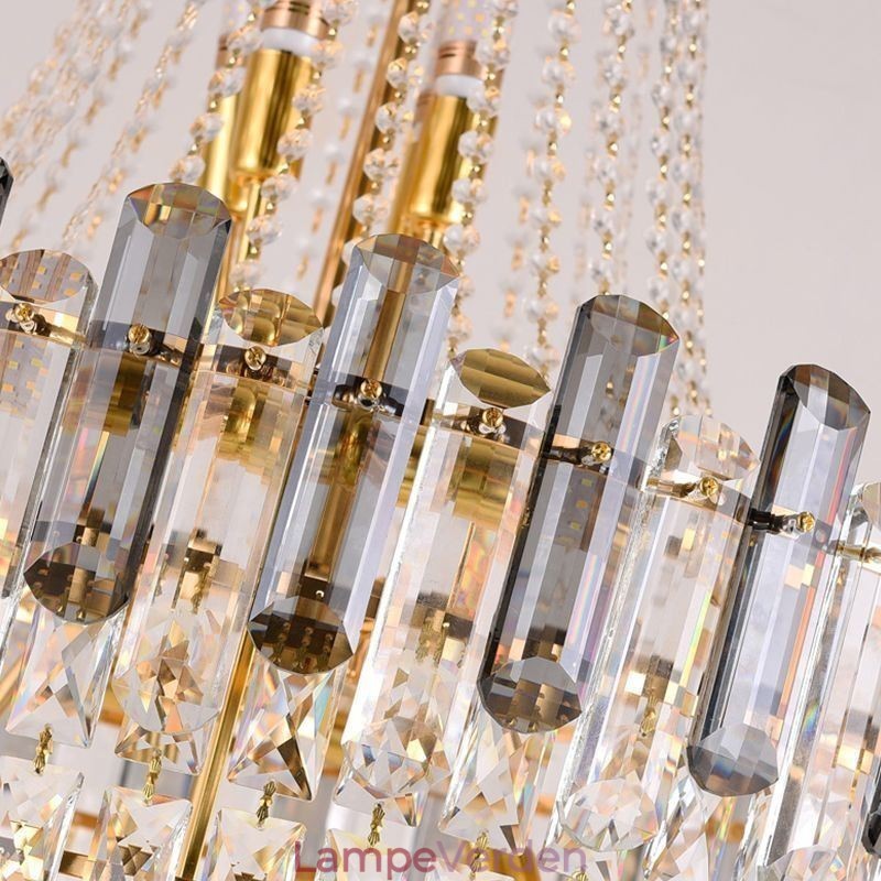 Moderne Elegant Crystal Pendel Light Konisk hængende Light
