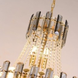 Moderne Elegant Crystal Pendel Light Konisk hængende Light
