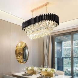Krystal Pendel Oval Loftslampe