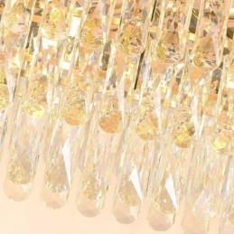 Moderne Crystal Pendel Light Oval Loftslampe
