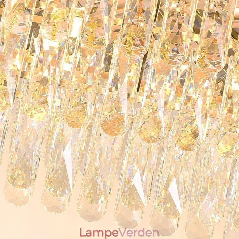 Moderne Crystal Pendel Light Oval Loftslampe
