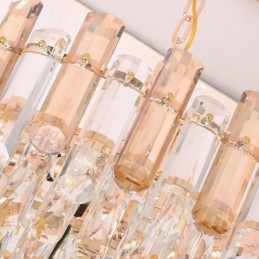 Moderne Crystal Pendel Light Oval Loftslampe