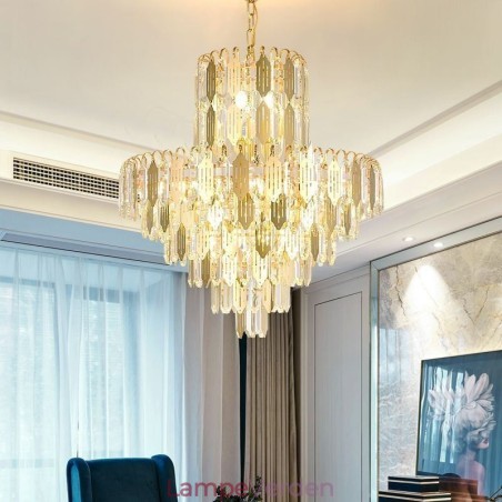 Moderne Crystal Pendel Light Contemporary Loftslampe Moderne Crystal Pendel Light Contemporary Loftslampe