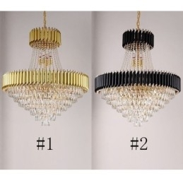 Moderne Crystal Pendant Belysning Runde Loftslampe hængende Lights