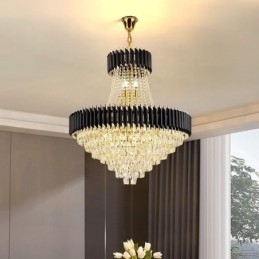 Moderne Crystal Pendant Belysning Runde Loftslampe hængende Lights