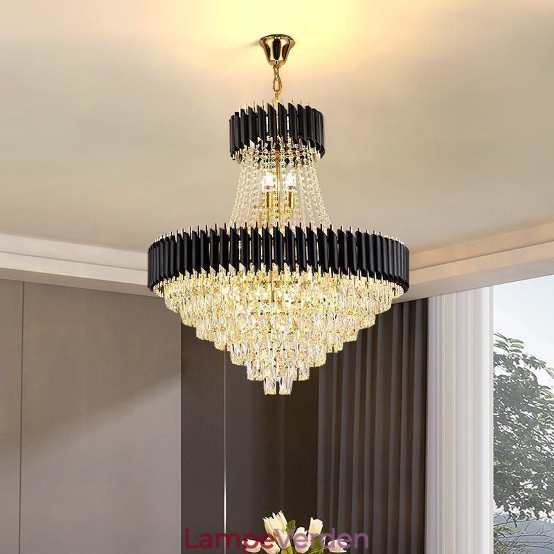 Moderne Crystal Pendant Belysning Runde Loftslampe hængende Lights