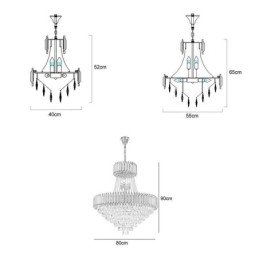 Moderne Crystal Pendant Belysning Runde Loftslampe hængende Lights