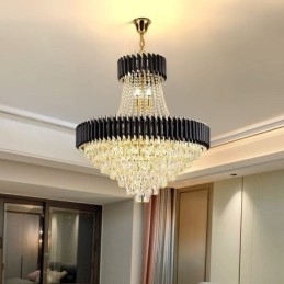 Moderne Crystal Pendant Belysning Runde Loftslampe hængende Lights