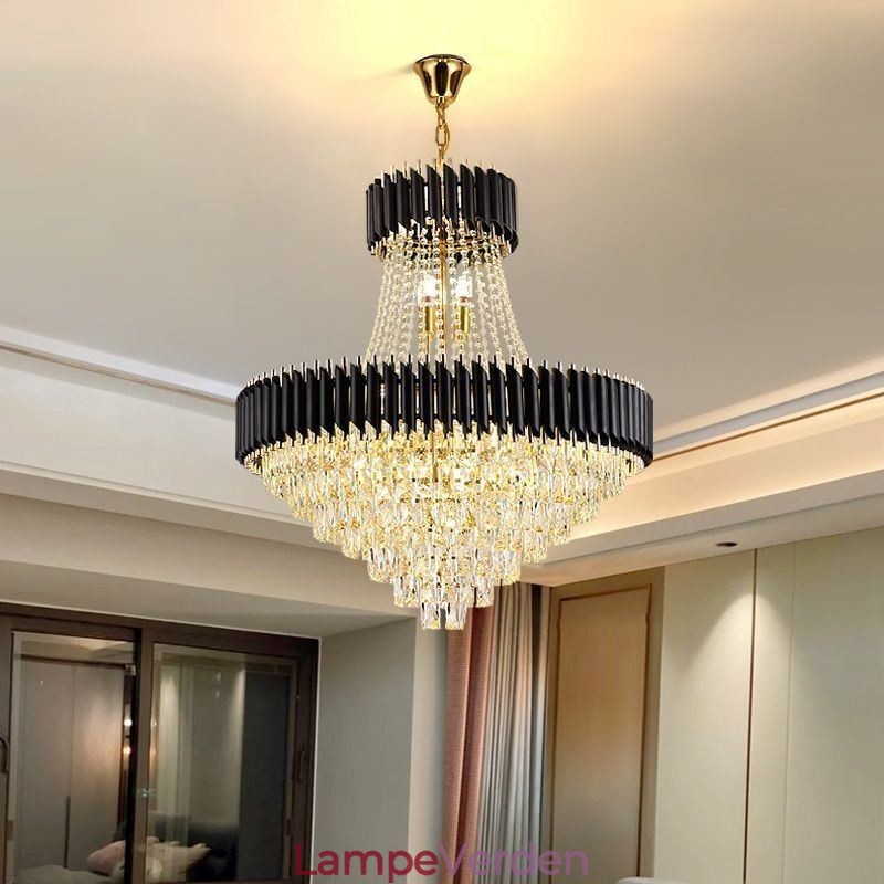 Moderne Crystal Pendant Belysning Runde Loftslampe hængende Lights