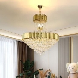 Moderne Crystal Pendant Belysning Runde Loftslampe hængende Lights