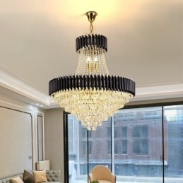 Moderne Crystal Pendant Belysning Runde Loftslampe hængende Lights