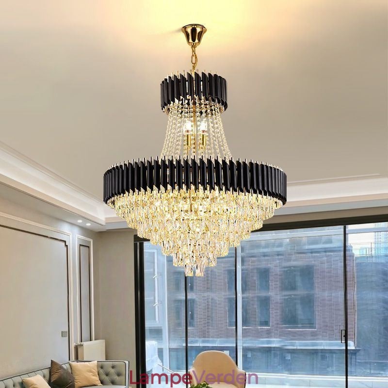 Moderne Crystal Pendant Belysning Runde Loftslampe hængende Lights