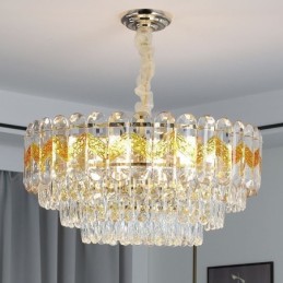 Luksus Pendel Krystal Loftsbelysningsarmatur 9 12 16 Lys