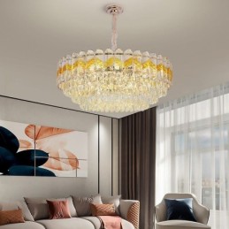 Luksus Pendel Krystal Loftsbelysningsarmatur 9 12 16 Lys