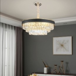 Moderne Pendel Krystal Loftslampe 9 12 16 Lys