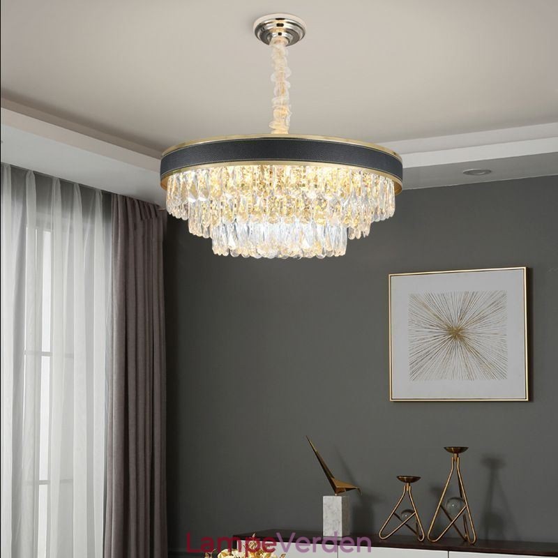 Moderne Pendel Krystal Loftslampe 9 12 16 Lys