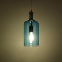 Lysekrone moderne pendel med glasskærm