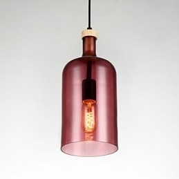 Lysekrone moderne pendel med glasskærm