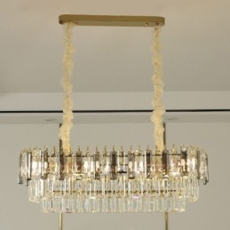Rektangel Pendel Krystal Loftslampe