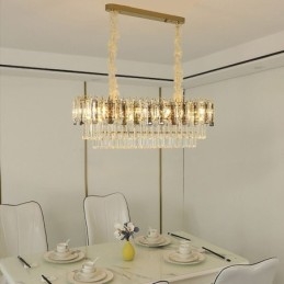 Rektangel Pendel Krystal Loftslampe