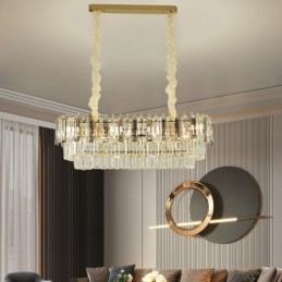 Rektangel Pendel Krystal Loftslampe