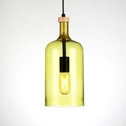 Lysekrone moderne pendel med glasskærm