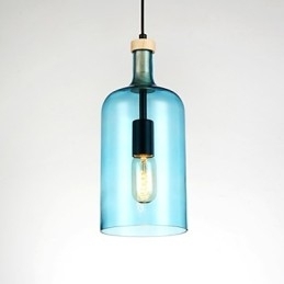 Lysekrone moderne pendel med glasskærm