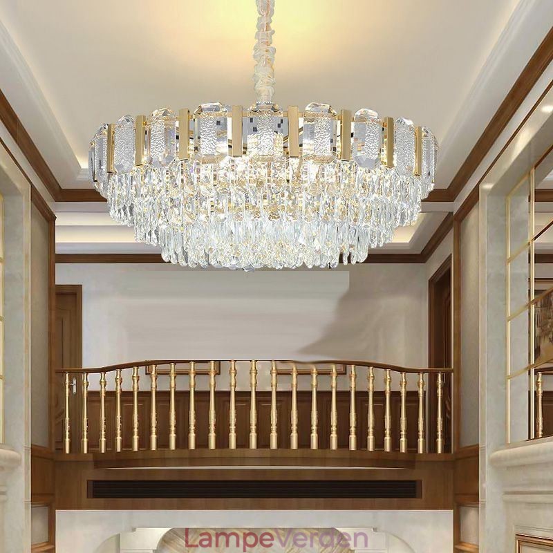 Krystal Pendel Rund Loftslampe