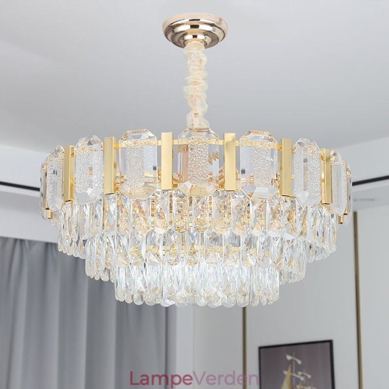Krystal Pendel Rund Loftslampe