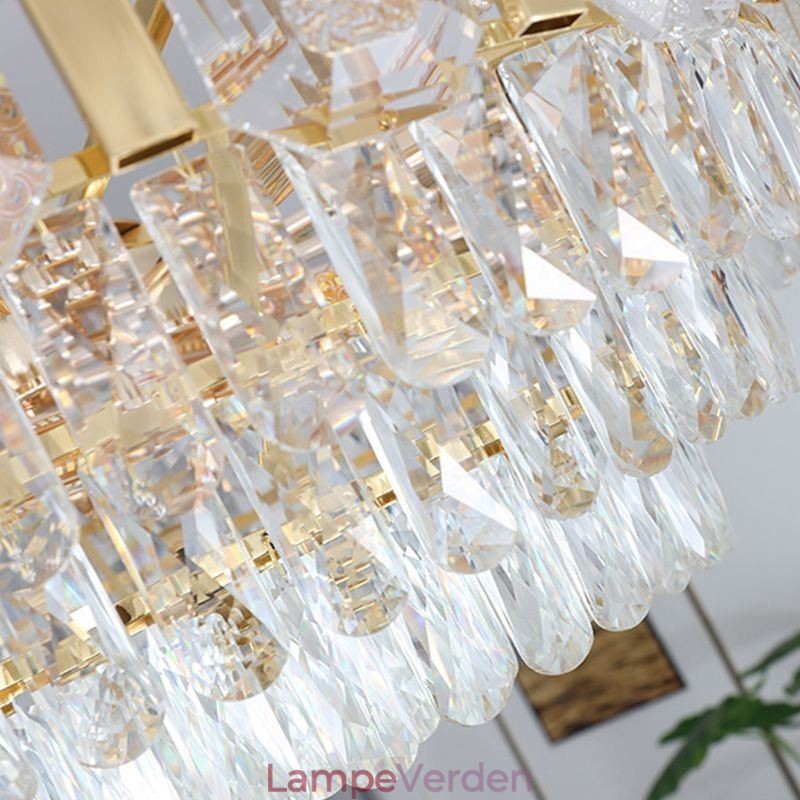 Krystal Pendel Rund Loftslampe
