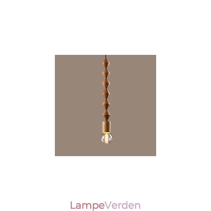 Traditionel klassisk mini-stil træ bambus lysekrone