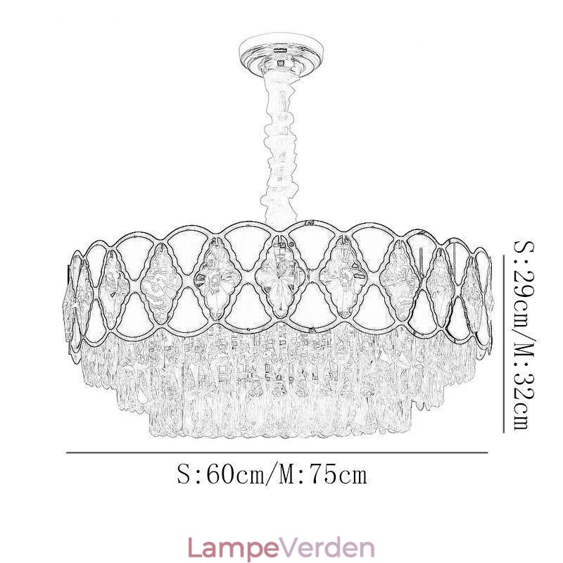 Krystal Pendel Moderne Lacy Loftslamper